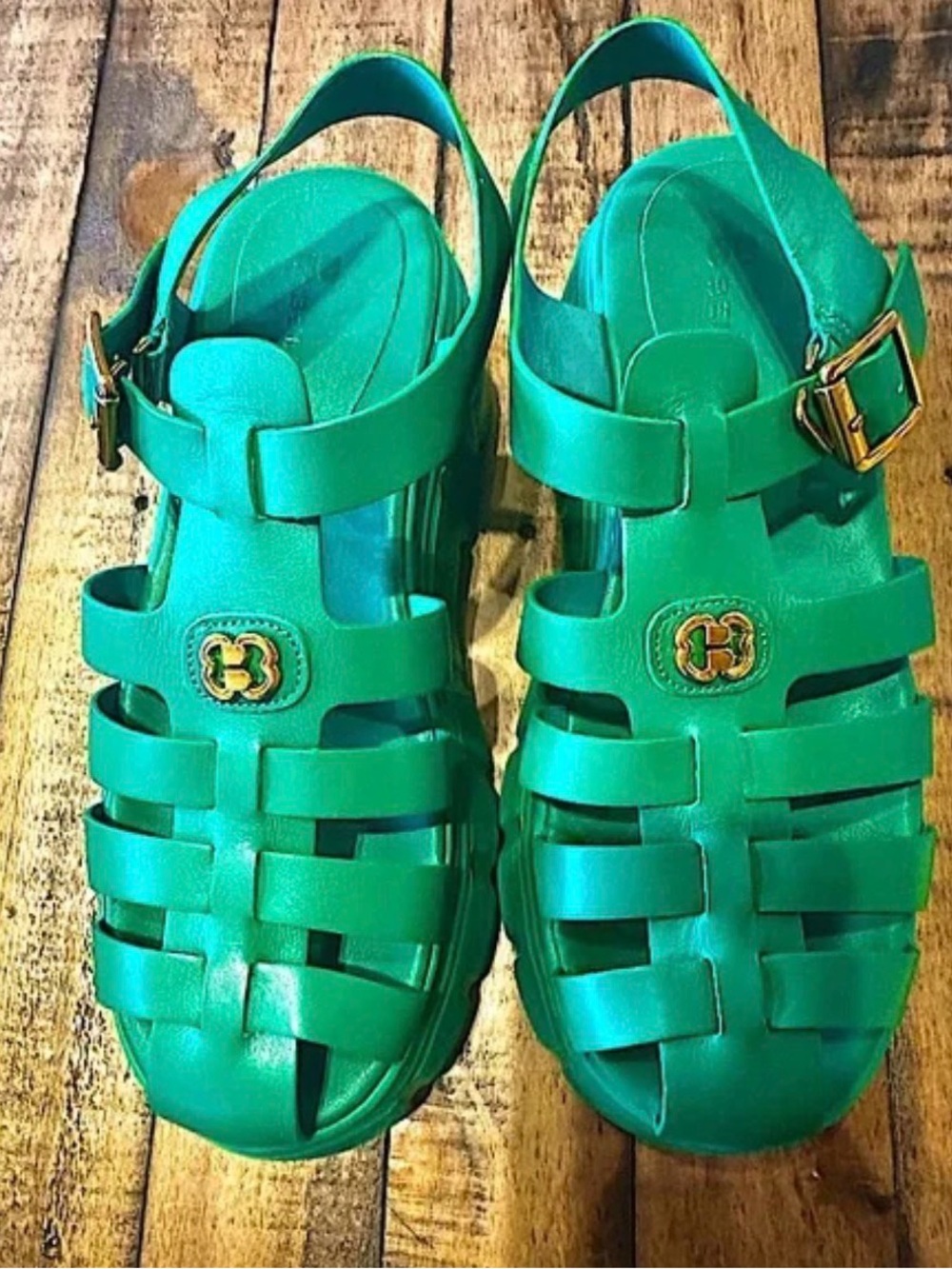 💚BeLLE Platform Fisherman Jelly Sandal💚 NWOB•$125 - Picture 4 of 6